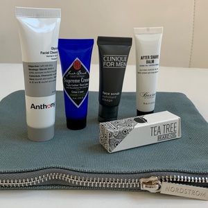5 pieces Men Grooming Samples with travel bag